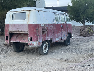 old VW bus in bad shape