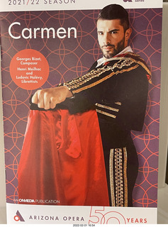 Phoenix Symphony Hall - opera Carmen program