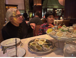 Vidya dinner - oysters and shellfish