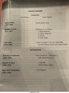 Scottsdale Arts - Scottsdale Philharmonic - program