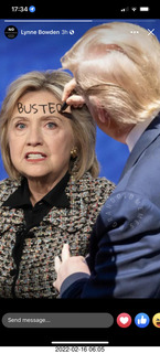 Facebook - Trump marking Hillary busted