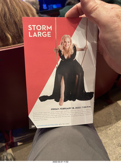 Chandler Arts Center - Storm Large program