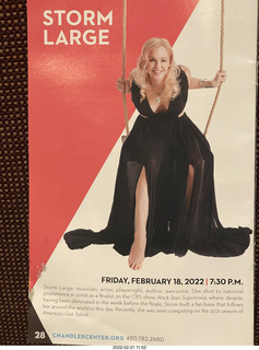 Chandler Arts Center - Storm Large program