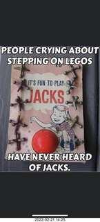 Facebook - people crying about stepping on Legos