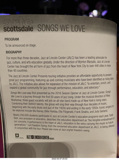 Scottsdale Arts - Jazz at Lincoln Center - Songs we Love program