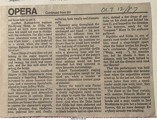 Rigoletto record - newspaper articles