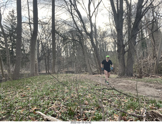 3572 a1d. Tookany Creek Park run + Adam