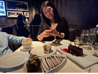 Vidya and Adam at Ocean Prime restaurant