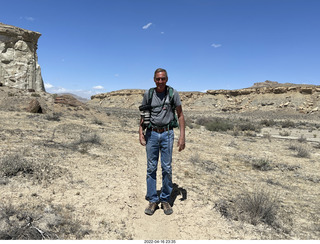 Page - Wahweap hoodoos + Shaun