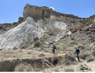 Page - Wahweap hoodoos + Karen and Shaun