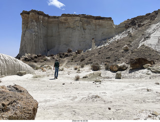 Page - Wahweap hoodoos + Shaun