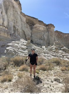 Page - Wahweap hoodoos + Adam