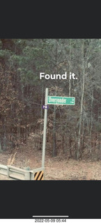 Found it - Overyonder Road sign