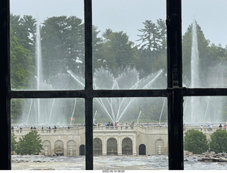 358 a1f. Longwood Gardens - window - fountains