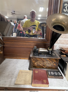 Alan Travis - old car collection - Edison phonograph + Adam