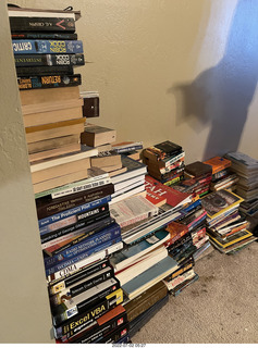 136 a1g. house construction - books in  piles