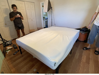 216 a1h. home construction - mattress coming out of the box + Anthony