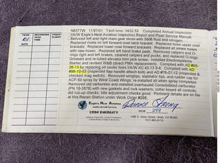 N8377W logbooks 2022-08-01 aircraft log