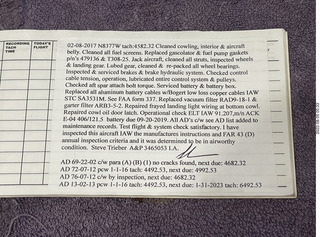 N8377W logbooks 2022-08-01 aircraft log