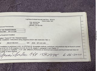 N8377W logbooks 2022-08-01 aircraft log