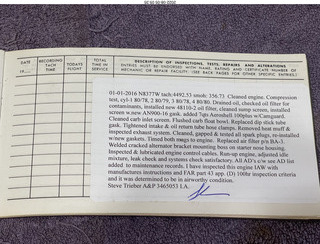 N8377W logbooks 2022-08-01 engine log