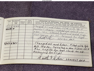 N8377W logbooks 2022-08-01 engine log