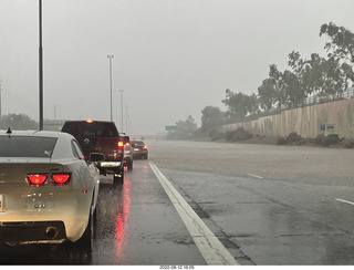 bad traffic in big storm on Loop 101