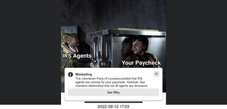 Facebook - velociraptor IRS vs. your paycheque