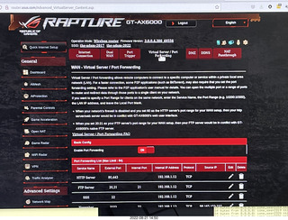 Rapture Router screen