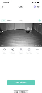 Wyze view of Sharknado robot vacuum with LIDAR