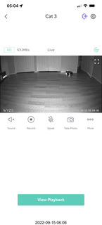 Wyze view of Sharknado robot vacuum with LIDAR