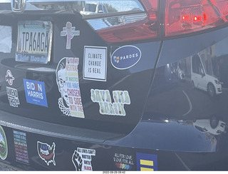 plethora of liberal car stickers