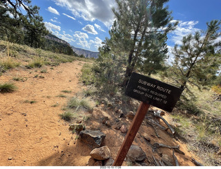 Northgate Peaks trail - vista view