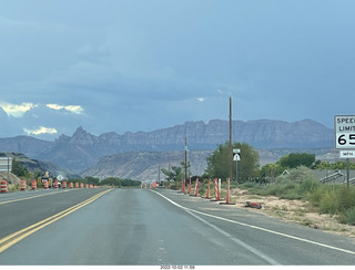 Utah - drive back to Springdale and Zion