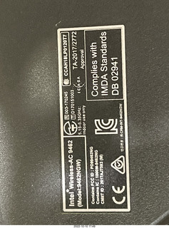 MSI laptop label