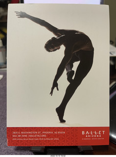 Ballet Arizona letter cover