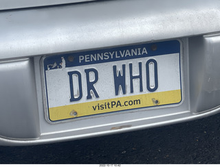 Dr. Who license plate