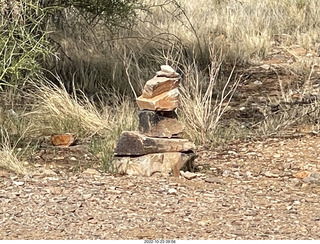 Lost Dog Wash trail - cairn