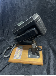 sam gave me a pedestal-mounted AMPS trial cell phone