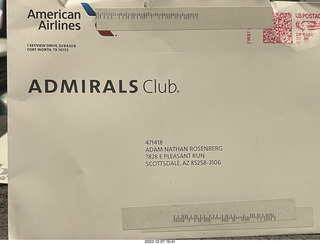 AA Admirals Cluib paperwork