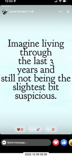 Facebook - Imagine living through the last 3 years and still not being suspicious