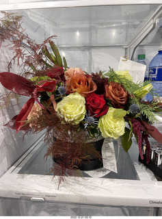 742 a1n. Happy  Birthday to me! Beautiful bouquet from olga and anthony in my 'fridge