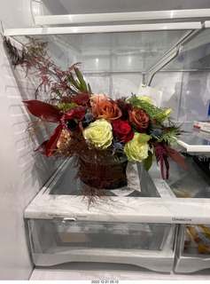 744 a1n. Happy  Birthday to me! Beautiful bouquet from olga and anthony in my 'fridge