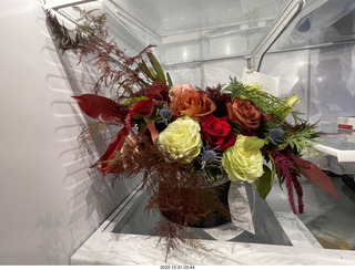 745 a1n. Happy  Birthday to me! Beautiful bouquet from olga and anthony in my 'fridge