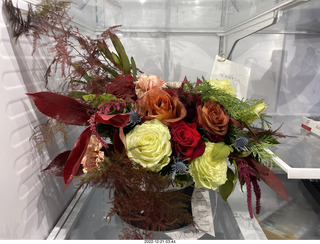 749 a1n. Happy  Birthday to me! Beautiful bouquet from olga and anthony in my 'fridge