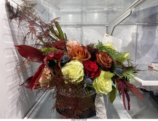 750 a1n. Happy  Birthday to me! Beautiful bouquet from olga and anthony in my 'fridge