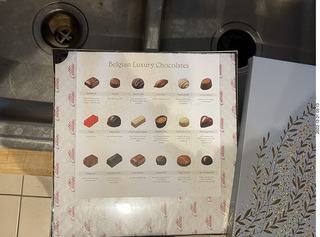 759 a1n. Happy  Birthday to me! olga and anthony gave me wonderful Belgian chocolates