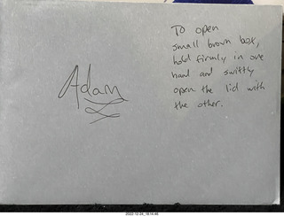 Noah's present - card