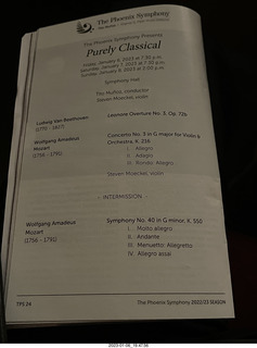 Symphony Hall - Phoenix Symphony program