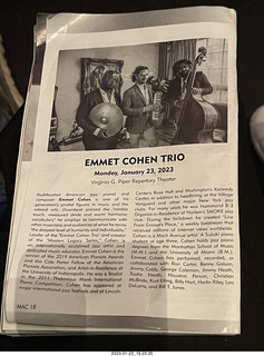 Mesa Arts Center - Emmet Cohen Trio program